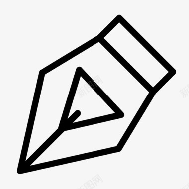 添加路径三角形aftereffectspentool图标图标