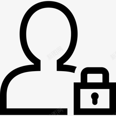 私人用户锁配置文件图标图标