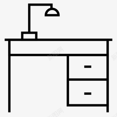 书桌家具家用图标图标