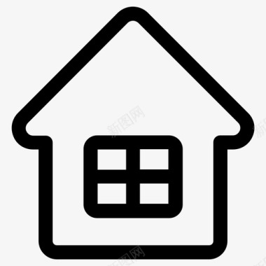 住宅物业庇护所图标图标