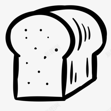 面包快餐垃圾食品图标图标