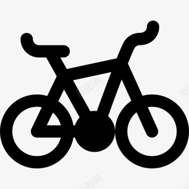 自行车嬉皮士5填充图标图标