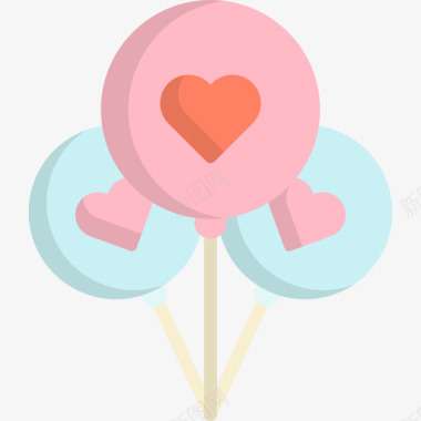 气球情人节19平装图标图标