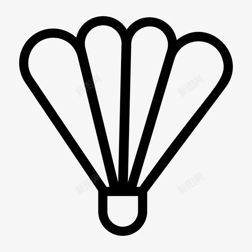 羽毛球气球飞行图标svg_新图网 https://ixintu.com 旅行 气球 游戏 游戏线图标 羽毛球 降落伞 飞行