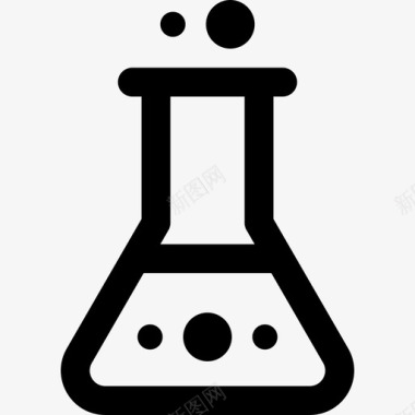 烧瓶化学3线性图标图标