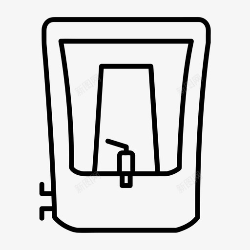 净水器电器过滤图标svg_新图网 https://ixintu.com 净水器 厨房 所有尺寸的基本图标 电器 过滤
