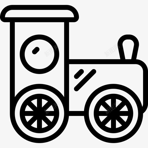火车玩具14直线型图标svg_新图网 https://ixintu.com 火车 玩具14 直线型