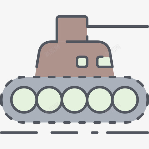 坦克战争4彩色图标svg_新图网 https://ixintu.com 坦克 彩色 战争4