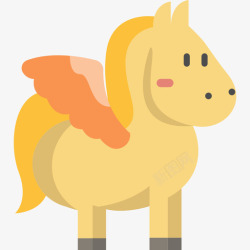 飞马座飞马座奇幻人物3扁平图标高清图片