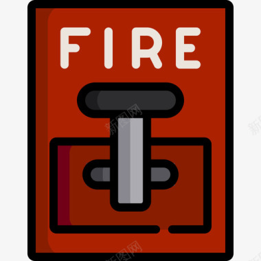 火警消防5线颜色图标图标