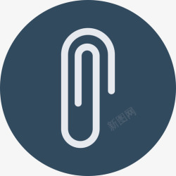 icon52圆形回形针回形针网络和网络4圆形图标高清图片