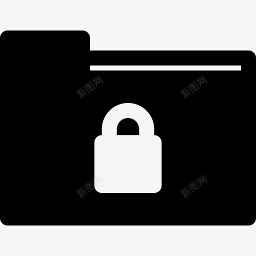 文件夹钥匙和锁4已填充图标svg_新图网 https://ixintu.com 已填充 文件夹 钥匙和锁4