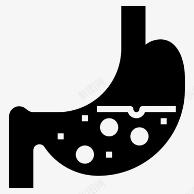胃酸胃食管反流病图标图标