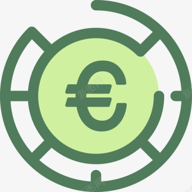 欧元货币要素3佛得角图标图标
