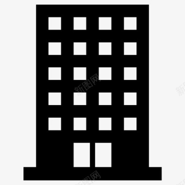 大厦公寓楼城楼图标图标