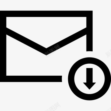 收件箱电子邮件用户界面大纲图标图标