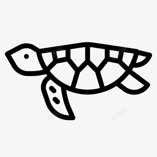 海龟动物水族馆图标svg_新图网 https://ixintu.com 动物 动物园 水族馆 海龟