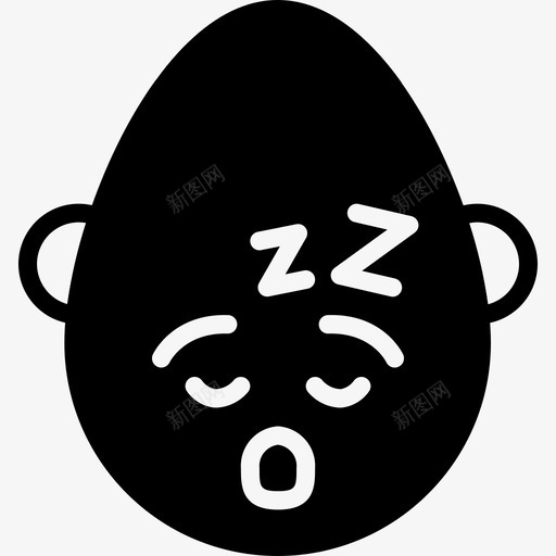睡眠表情4填充图标svg_新图网 https://ixintu.com 填充 睡眠 表情4