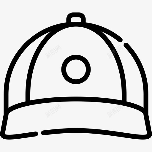 帽子服装款式3直线型图标svg_新图网 https://ixintu.com 帽子 服装款式3 直线型
