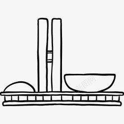 巴西国民大会巴西国民大会世界纪念碑2黑色图标高清图片