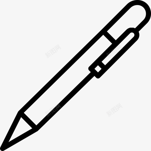 钢笔文具12直线型图标svg_新图网 https://ixintu.com 文具12 直线型 钢笔