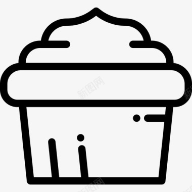 纸杯蛋糕面包房13直系图标图标