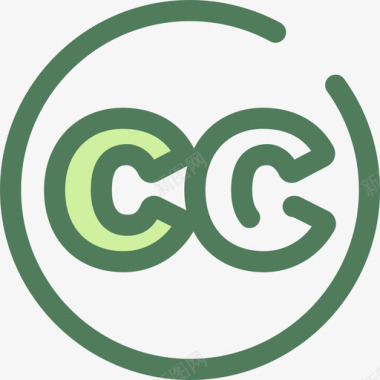 CreativeCommons徽标4verde图标图标