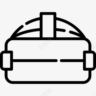 虚拟现实物联网2线性图标图标