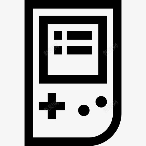 Gameboy智能设备13线性图标svg_新图网 https://ixintu.com Gameboy 智能设备13 线性
