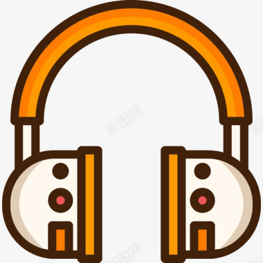 耳机音频工具颜色图标图标