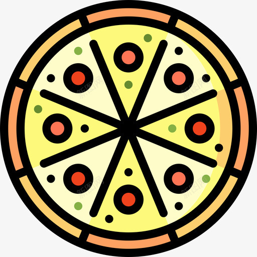披萨10号餐厅原色图标svg_新图网 https://ixintu.com 10号餐厅 原色 披萨