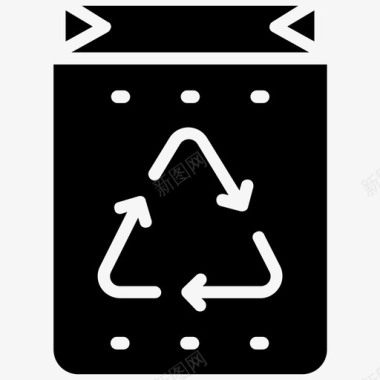 塑料袋环保袋环保标志图标图标