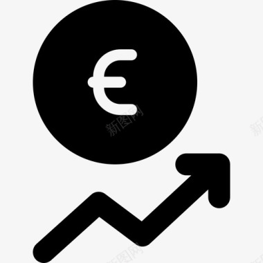 欧元货币货币2填充图标图标