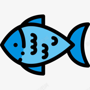 鱼健康食品8线色图标图标