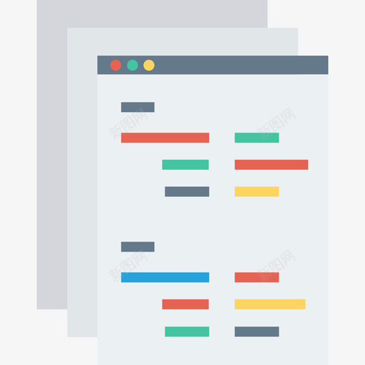 编程网页开发界面平面图标svg_新图网 https://ixintu.com 平面 编程 网页设计开发界面