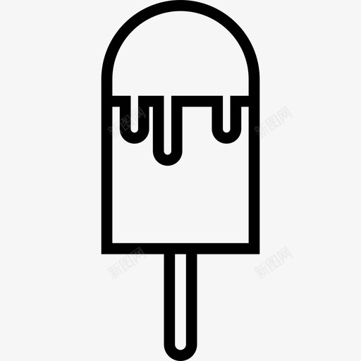 冰淇淋夏季食品饮料5线性图标svg_新图网 https://ixintu.com 冰淇淋 夏季食品饮料5 线性