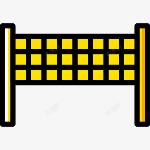 网运动47黄色图标svg_新图网 https://ixintu.com 网 运动47 黄色
