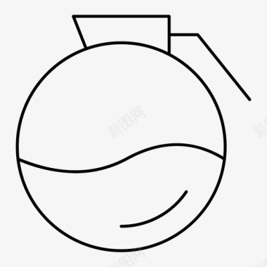 咖啡壶咖啡馆热饮图标图标