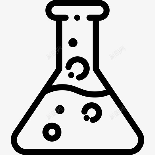 烧瓶研究科学5线性图标svg_新图网 https://ixintu.com 烧瓶 研究科学5 线性