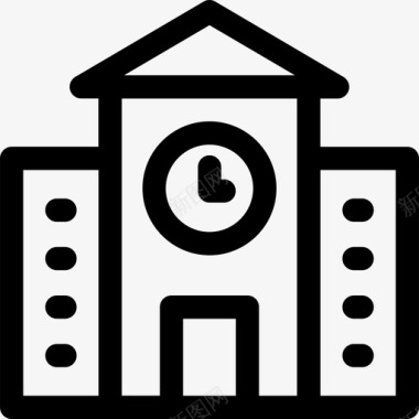 教堂教育29直系图标图标