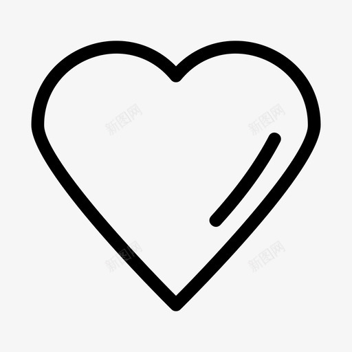 心脏健康生活图标svg_新图网 https://ixintu.com 健康 喜欢 心脏 游戏线图标 爱 生活
