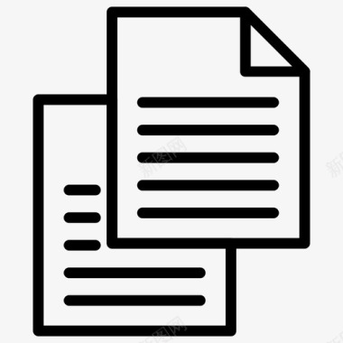 文件页面纸张图标图标