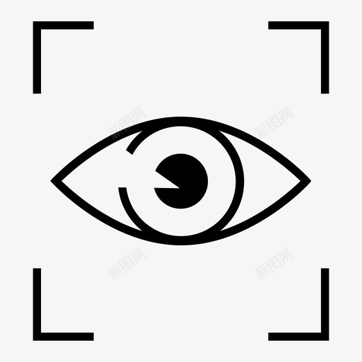 眼睛隐藏光学图标svg_新图网 https://ixintu.com 光学 可见性 用户界面 眼睛 视图 隐藏