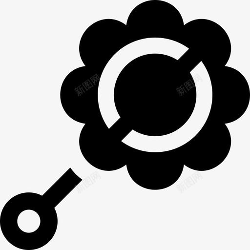 拨浪鼓玩具11填充图标svg_新图网 https://ixintu.com 填充 拨浪鼓 玩具11