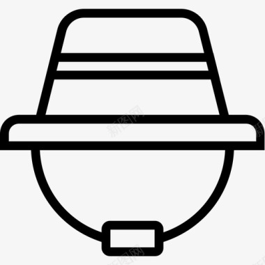 帽子户外4线状图标图标
