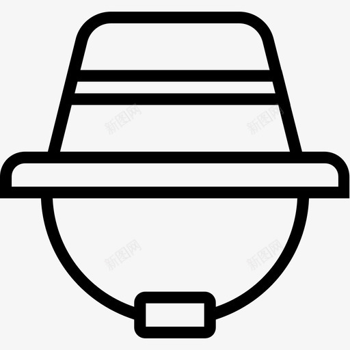 帽子户外4线状图标svg_新图网 https://ixintu.com 帽子 户外4 线状