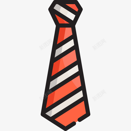 领带父亲节2直线颜色图标svg_新图网 https://ixintu.com 父亲节2 直线颜色 领带