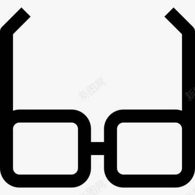 眼镜衣服36直线型图标图标