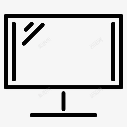 电视led电视屏幕图标svg_新图网 https://ixintu.com led电视 屏幕 智能电视 杂项 电视