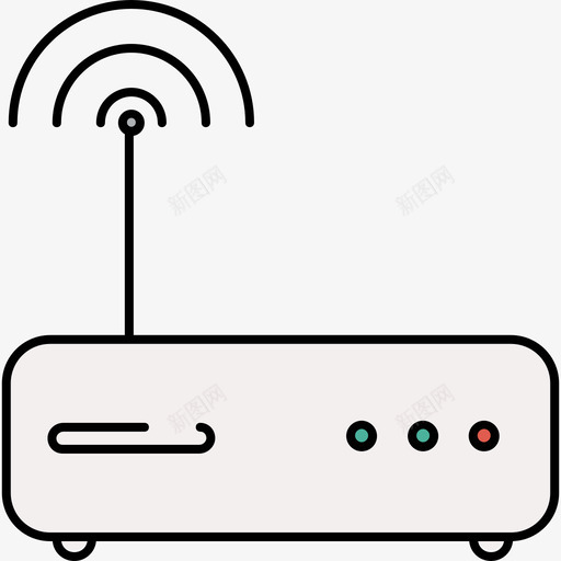 调制解调器设备9彩色128px图标svg_新图网 https://ixintu.com 彩色128px 设备9 调制解调器